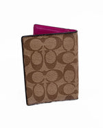 Porta pasaporte de coated canvas