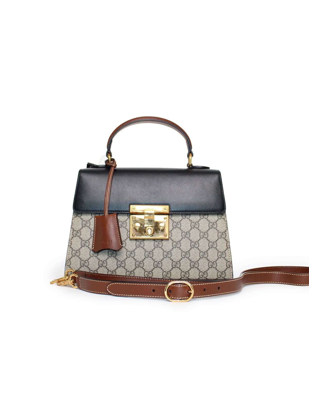 Bolsa Gucci Padlock Mediana GG Supreme Canvas Monogram