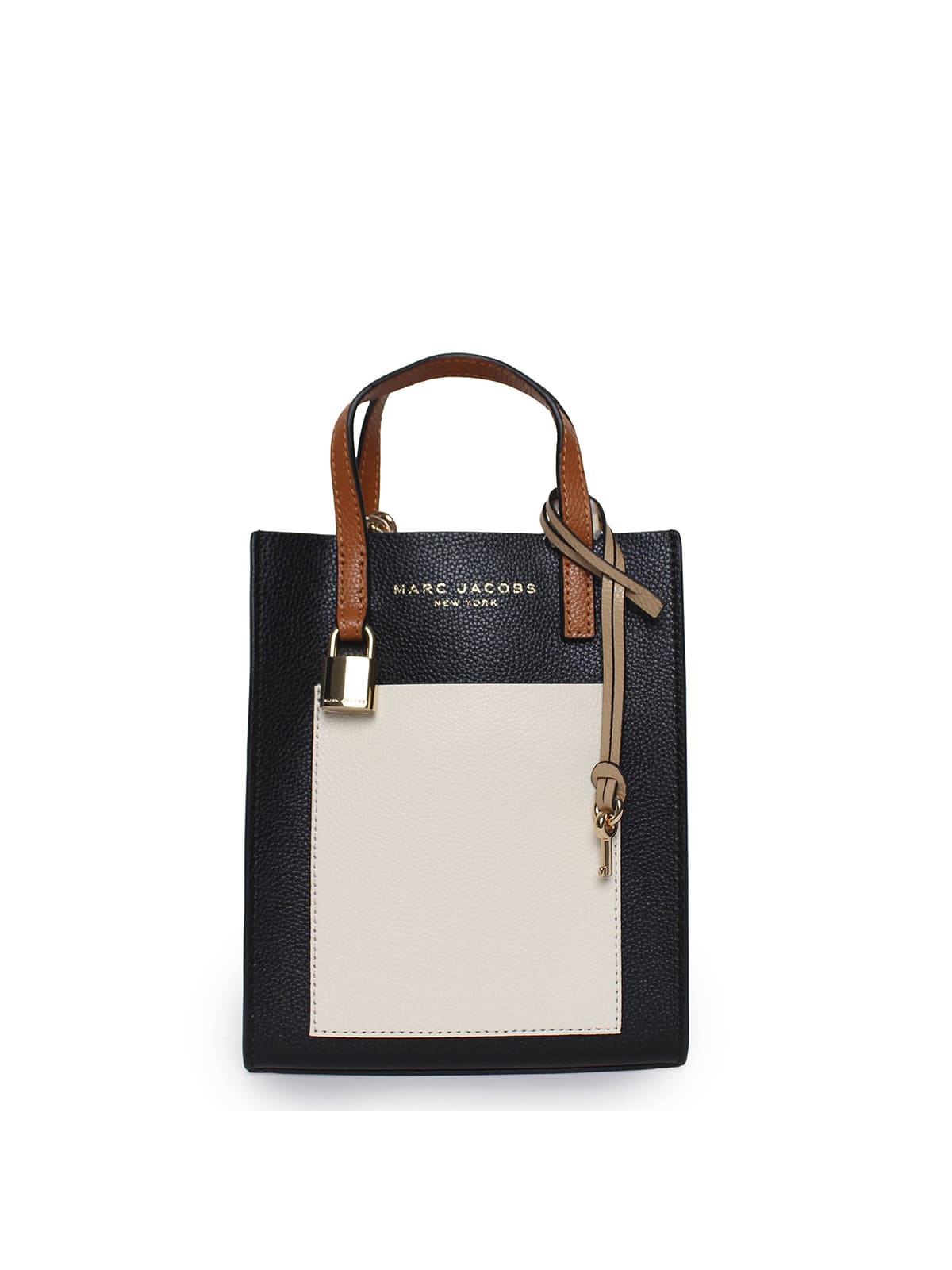 Tote Marc Jacobs micro mini negro de piel de becerro