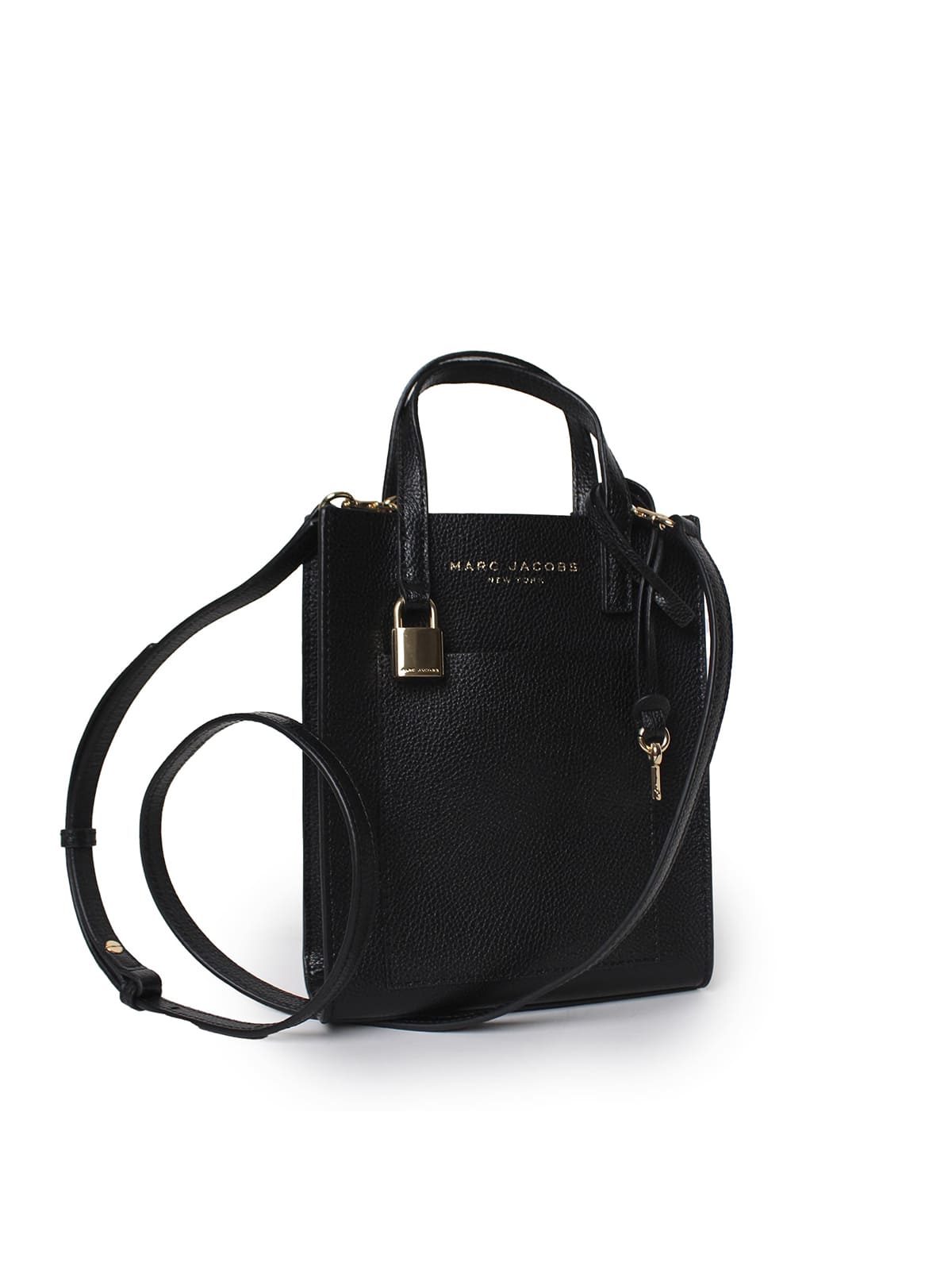 Tote Marc Jacobs micro mini negro de piel de becerro