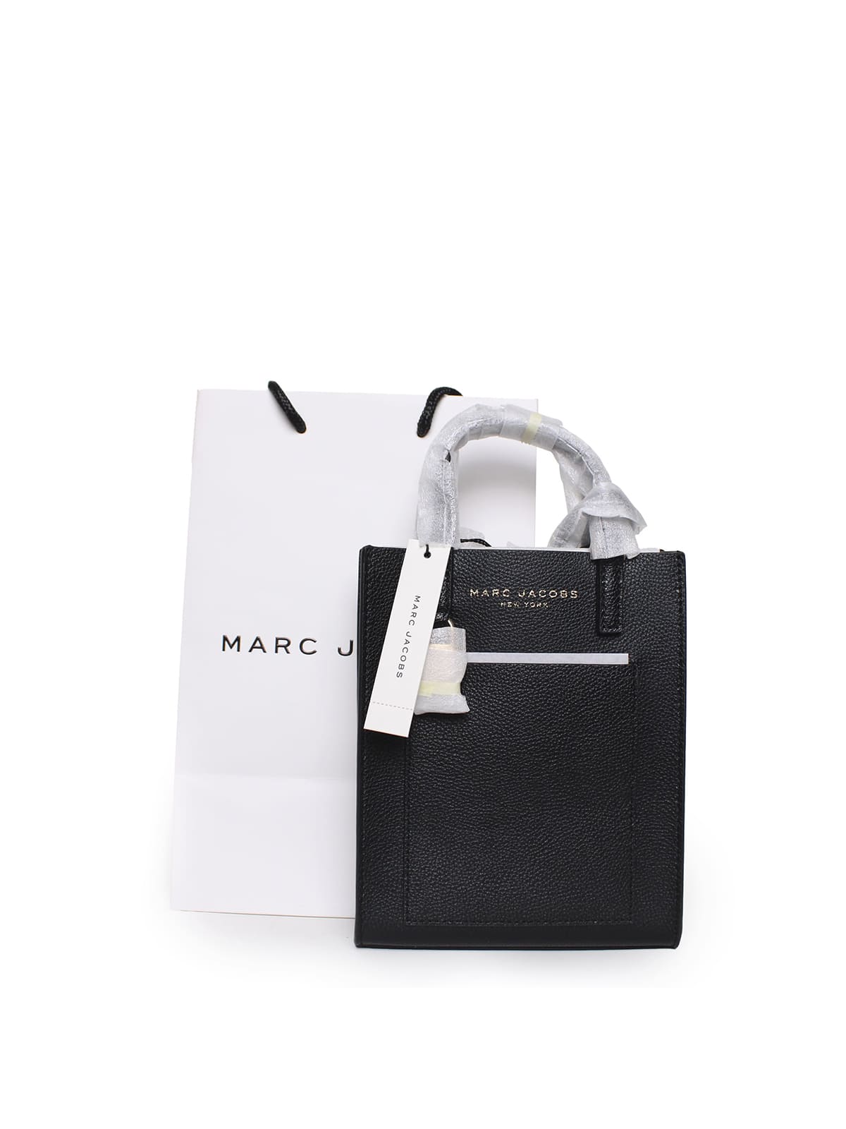 Tote Marc Jacobs micro mini negro de piel de becerro