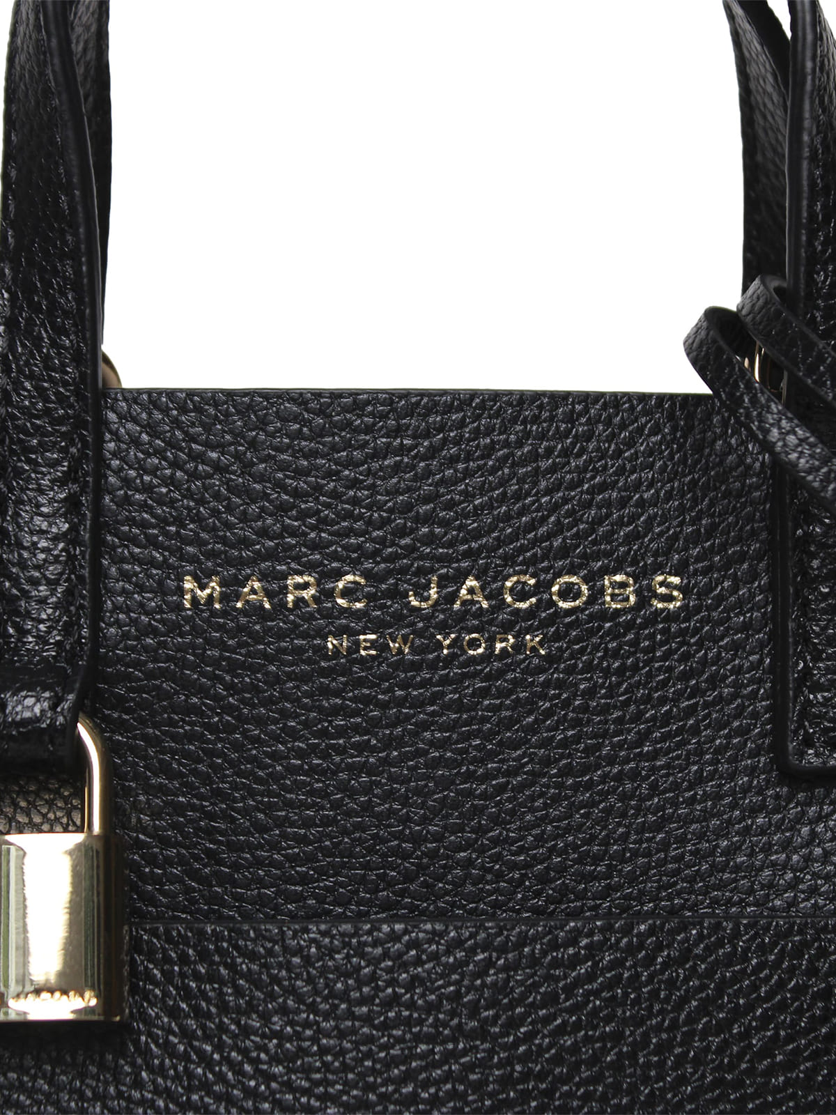 Tote Marc Jacobs micro mini negro de piel de becerro