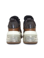 Tenis Olympia Trainer Extreme de piel con logotipo café