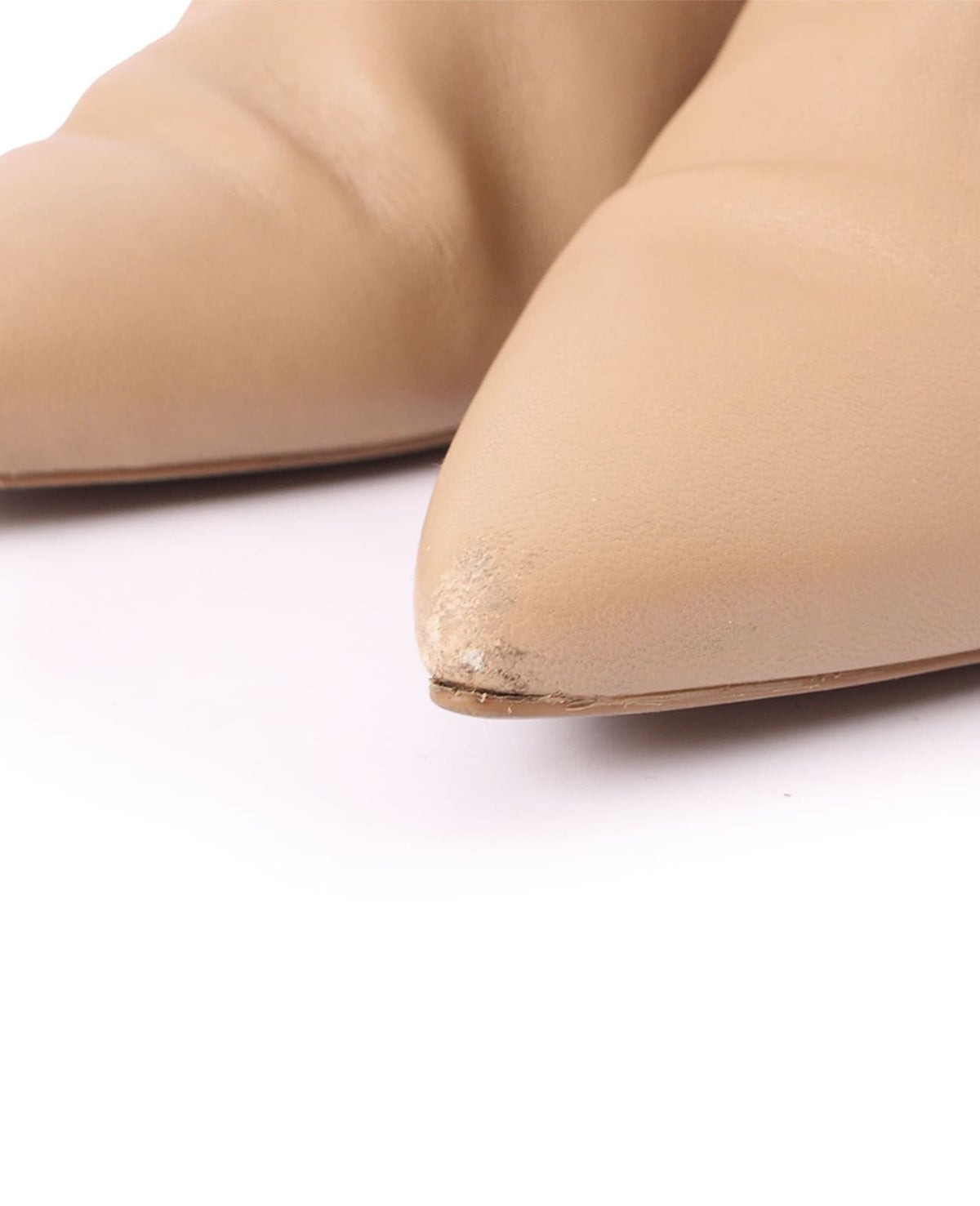 Botines 'Yuliana 60' de piel con napa elástica color nude