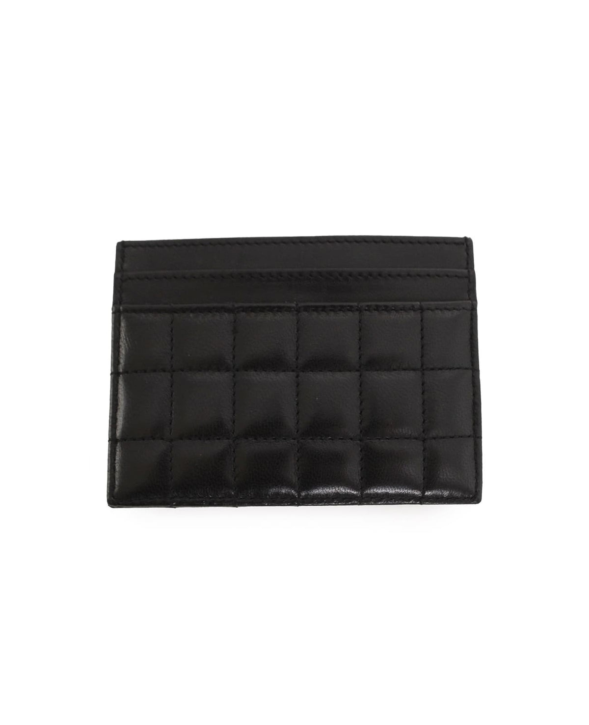 Tarjetero Yves Saint Laurent negro en piel matelassé