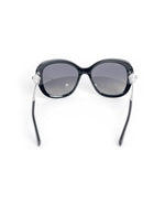 Lentes de sol Chanel diseño mariposa con perlas CC