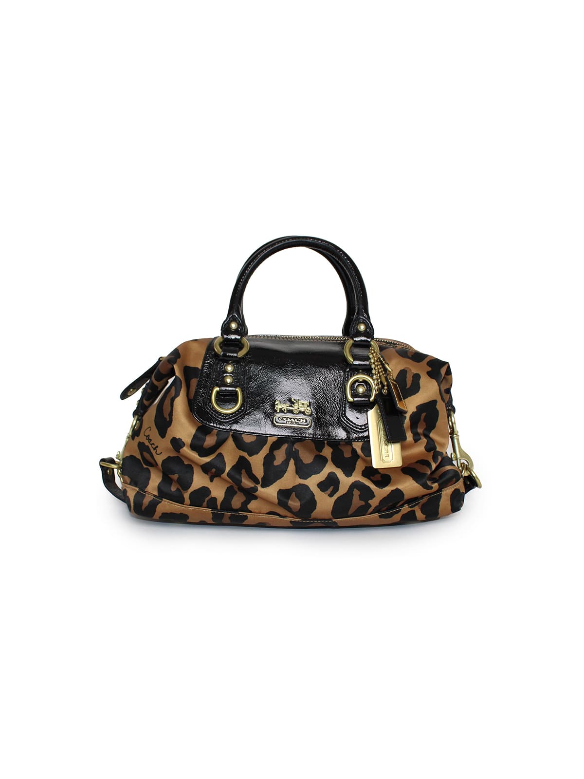 Bolsa de mano Madison Ocelot 'Sabrina' con estampado de leopardo
