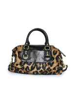 Bolsa de mano Madison Ocelot 'Sabrina' con estampado de leopardo