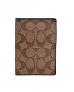 Porta pasaporte de coated canvas